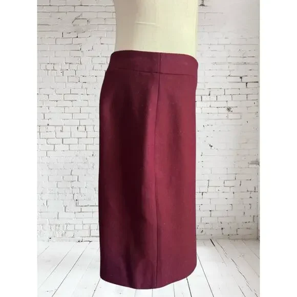 J. Crew Factory Womens Preppy Career Wool Blend The Pencil Skirt Size 4 - Picture 5 of 9
